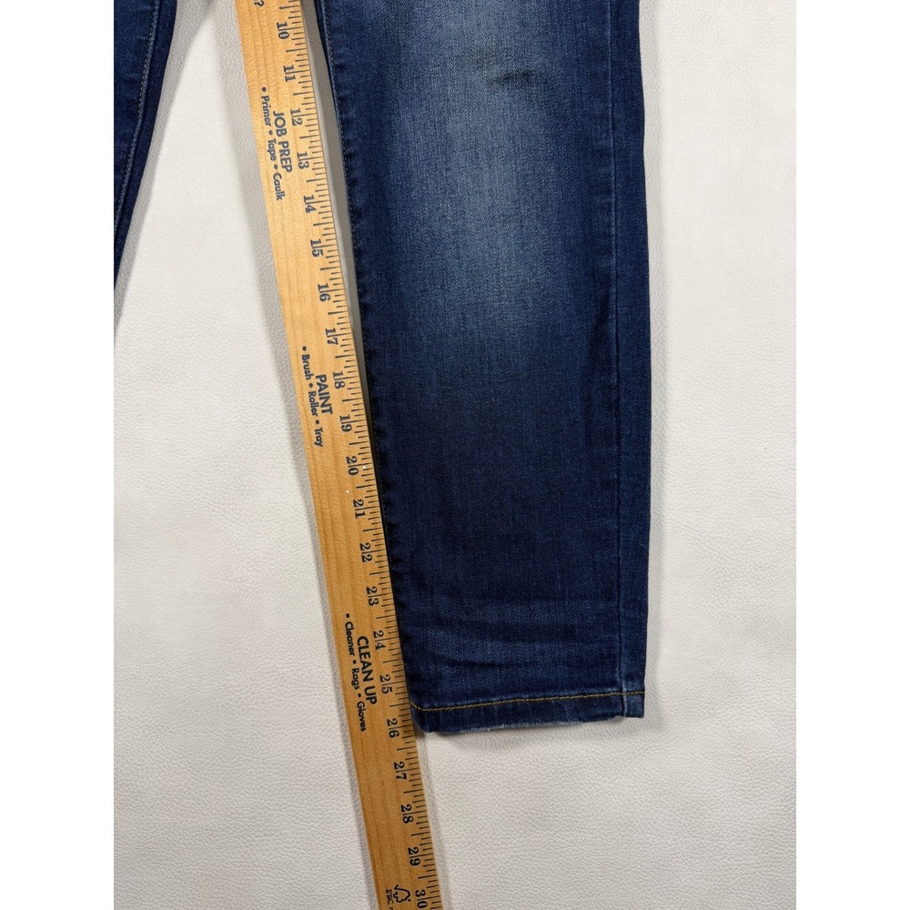 Judy Blue Relaxed‎ Fit Jeans Dark Wash Straight Leg Whiskering Faded Size 5/27 - Picture 3 of 8